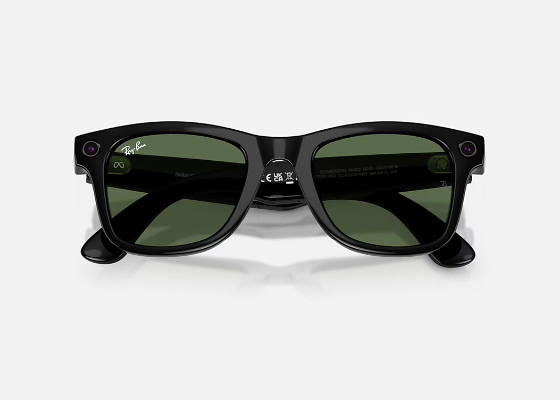 ORW4012 META WAYFARER High Bridge Fit - Shiny Black - G-15 Green Gen 2