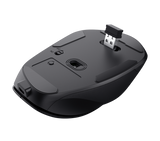 Mouse Trust Fyda ergonomic, reincarcabil, wireless RF 2.4GHz, USB2.0, 6 butoane, rezolutie 2400 DPI, negru