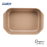 TAVA INALTA CUPTOR DIN ALUMINIU TURNAT + CAPAC 39 x 26 x 8.5 CM,  6 L, NICOLAI TAND, ORIGINI, COOKING BY HEINNER