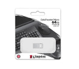 Memorie USB Flash Drive Kingston 64GB Data Traveler Micro, USB 3.2 Gen1, Metalic