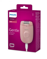 Epilator cu fir PHILIPS Seria 2000 BRE227/00, 1 viteza, 2 accesorii, Retea, Corai, L x A x I (mm) 110x40x145
