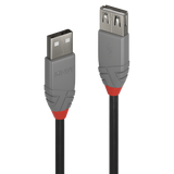 Lindy Cablu USB 2.0 Ext. USB 2m, latime de banda 480Mbps, Anthra