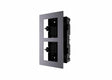 Panou frontal pentru 2 module de videointerfon modular Hikvision DS-KD- ACF2; permite conectarea a 2 module de interfon modular; montare incastrata; material aluminiu; doza de plastic inclusa; dimensiuni:236mm x 124mm × 4mm;