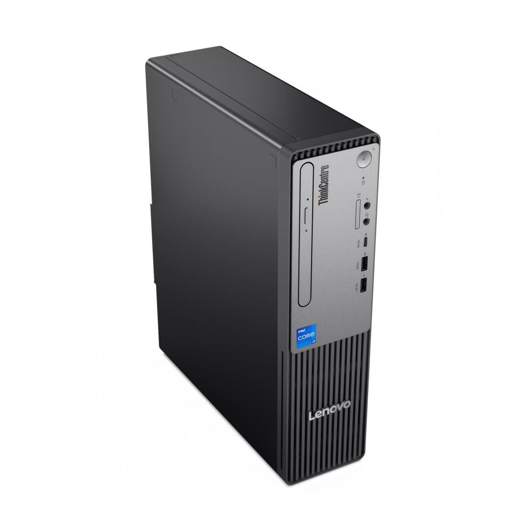Desktop Education Lenovo ThinkCentre neo 50s Gen 5 SFF cu procesor Intel Core i3-14100 pana la 4.7 GHz, 16GB DDR5, 512GB SSD, Intel UHD Graphics 730, Windows 11 Pro Edu, Black, 3 ani garantie