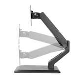 Suport monitor de birou Neomounts FPMA-D885BLACK; pentru display-uri cu diagonale 15"-32", sistem de prindere VESA 75x75~100x100, greutate maxima suportata 10kg, full motion, tilt +180°, swivel +80°, rotate +360°; gas spring; culoare negru. Garantie 5 ani
