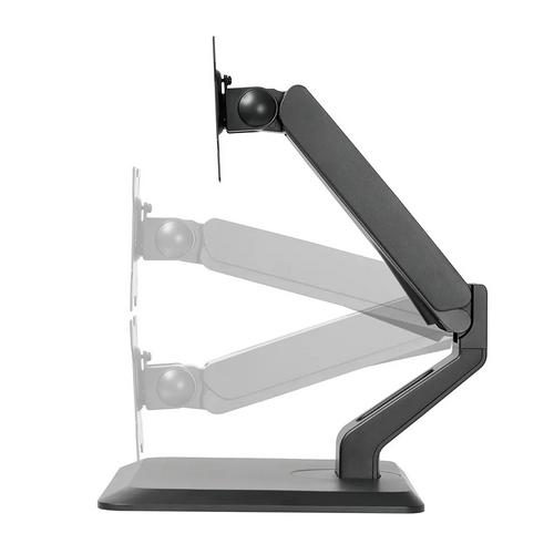 Suport monitor de birou Neomounts FPMA-D885BLACK; pentru display-uri cu diagonale 15"-32", sistem de prindere VESA 75x75~100x100, greutate maxima suportata 10kg, full motion, tilt +180°, swivel +80°, rotate +360°; gas spring; culoare negru. Garantie 5 ani