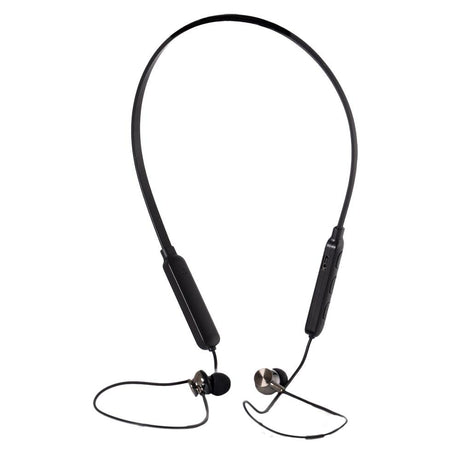 Casti Spacer wireless, in ear, fir de legatura si prindere magnetica, microfon pe fir, Bluetooth 5.0, autonomie de pana la 6 ore, timp de incarcare 2 ore, negru