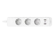 TP-Link  SMART WI-FI SOCKET TAPO P300, Protocol: IEEE 802.11b/g/n, Bluetooth 4.2, 2.4 GHz, Cerințe de sistem, Android 5 sau mai recent, iOS 10 sau mai recent, Dimensiuni: 268*55*40mm, cablu de 1.5m, voltaj maxim: 2300W, 10A, 3 prize, 2 x USB.