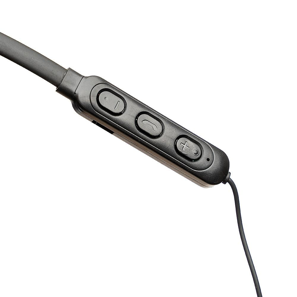 Casti Spacer wireless, in ear, fir de legatura si prindere magnetica, microfon pe fir, Bluetooth 5.0, autonomie de pana la 6 ore, timp de incarcare 2 ore, negru