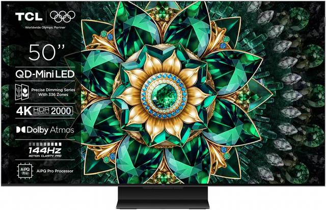 Televizor TCL Mini LED 50Q7C, 126 cm, Smart Google TV, 4K Ultra HD, (Model 2025)