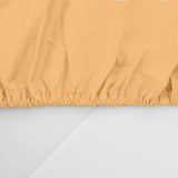 CEARCEAF PAT CU ELASTIC 140X200 CM GALBEN PAL