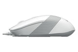 Mouse A4tech FM10, cu fir, alb