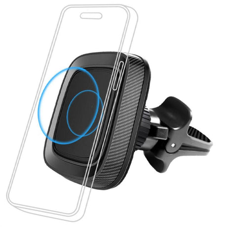 Lemontti Suport Auto Magnetic 360 Flex, prindere la sistemul de ventilatie, Negru