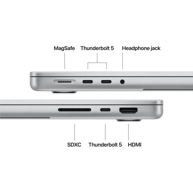 MacBook Pro 14.2"/Apple M5 Pro (CPU 15-core, GPU 16-core, Neural Engine 16-core)/48GB/2TB - Silver - INT KB (No Adapter) - 2026 (CTO  from MGDN4RO/A)