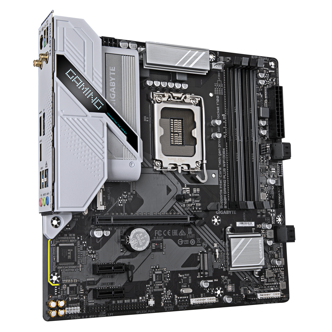 Placa de baza Gigabyte B760M GAMING PLUS WIFI, Socket 1700, DDR4, Micro-ATX