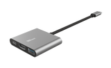 Hub USB Trust Dalyx, 3 porturi USB-C, silver