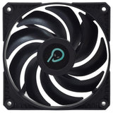 Ventilator Spacer 120x120x25mm, 45CFM, 1600 RPM, putere 1.8W, tip rulment hidraulic, conector 3-pin, fara led, negru