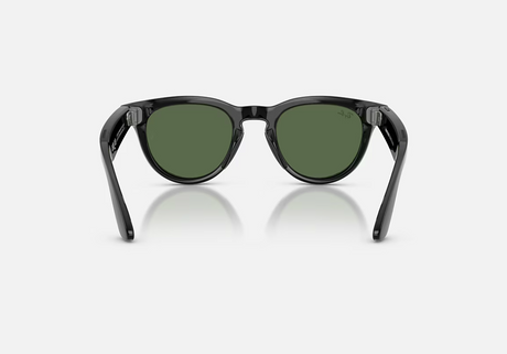 RayBan Meta HEADLINER Low Bridge Fit - Shinny Black - G-15 Green GEN2