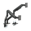 Brat monitor Serioux Fit Screen Size 17"-45" Weight Capacity (per screen) 2~20kg VESA Compatible 75x75,100x100 Tilt Range +50°~-20° Swivel Range +90°~-90°