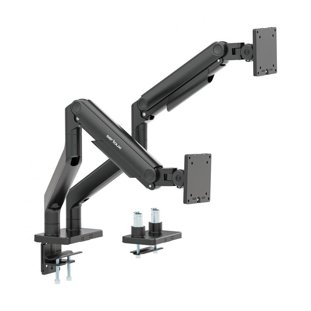 Brat monitor Serioux Fit Screen Size 17"-45" Weight Capacity (per screen) 2~20kg VESA Compatible 75x75,100x100 Tilt Range +50°~-20° Swivel Range +90°~-90°