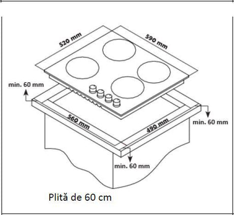 PLITA INCORPORABILA HEINNER HBH-S584WI-IX