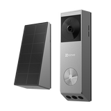 Sonerie video wireless EZVIZ EP3X PRO 1080p, sonerie alimentata cu baterii, comunicare bidirectionala si vedere nocturna, rezistent la intemperii IP65; Stocare interna 32 GB, Lentile duale 2K si 1080P
