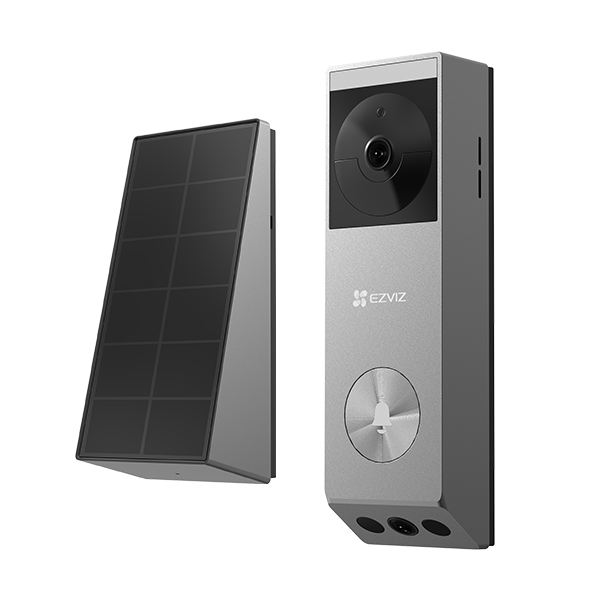 Sonerie video wireless EZVIZ EP3X PRO 1080p, sonerie alimentata cu baterii, comunicare bidirectionala si vedere nocturna, rezistent la intemperii IP65; Stocare interna 32 GB, Lentile duale 2K si 1080P