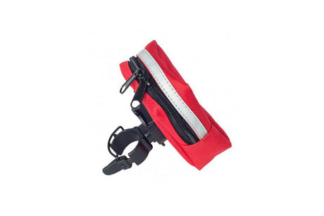 Geanta ghidon Pegas SB-009, cu QR, 1 compartiment, dim: 10x7.5x4.5cm, material poliestrer 600D dublat cu pvc, banda reflectorizanta,  Rosu