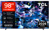 Televizor TCL SQD-MiniLED 98MSQLED80L, 248 cm, Smart Google TV, 4K, Onkyo (Model 2026)