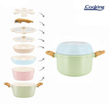 SET 8 PIESE DIN ALUMINIU FORJAT MARBELLA MULTICOLOR, COOKING BY HEINNER