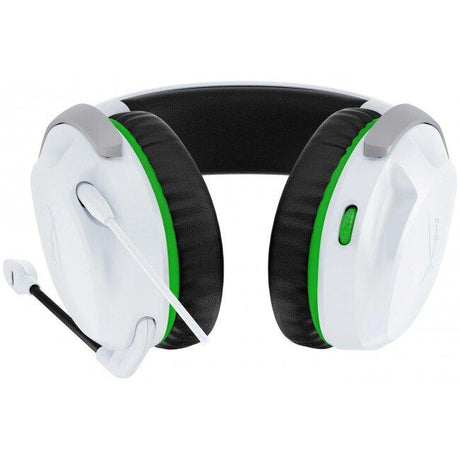 Casti gaming cu fir HyperX CloudX Stinger 2 Xbox/PC, jack 3,5mm pentru conectare direct la controller, drivere 50mm, slidere gradate, microfon cu noise cancelling, spuma cu memorie, alb