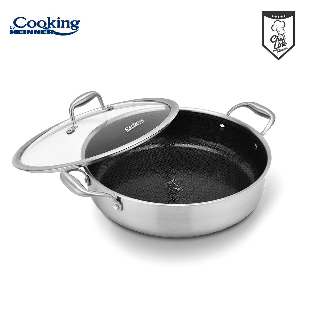 CRATITA CU CAPAC, 30x7.8 CM, 4.8 L, TITANIUM3, COOKING BY HEINNER