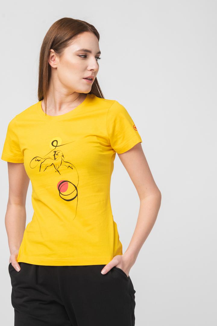 TSHIRT CASUAL F CAL PEGAS YELLOW-S