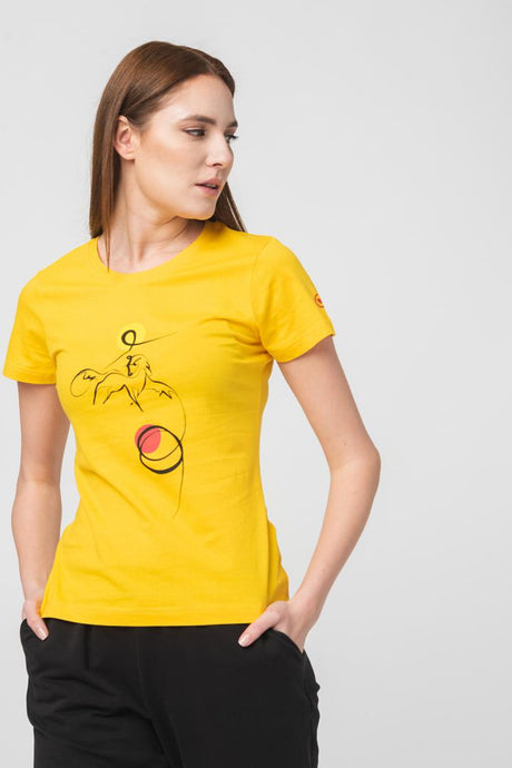 TSHIRT CASUAL F CAL PEGAS YELLOW-S