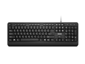 Tastatura Lenovo 160 Wired,  Interfata tastatura: USB, Numar taste: 104, Lungime cablu: 1.5m, Culoare: Negru, Tehnoligie: Cu fir, Dimensiuni (mm): 447 x 25 x 152, Greutate: 524g, Garantie: 1 an