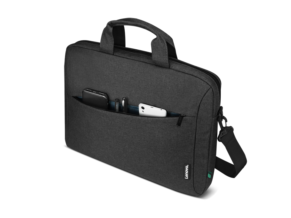 Geanta laptop Lenovo Topload T210 (ECO), 16", Negru, Functii: Rezistenta la apa, Tip inchidere: Fermoar, Material: Poliester, Dimendiuni (Lungime x Inaltime x Adancime): 390mm x 55mm x 275mm, Greutate: 0.456 Kg