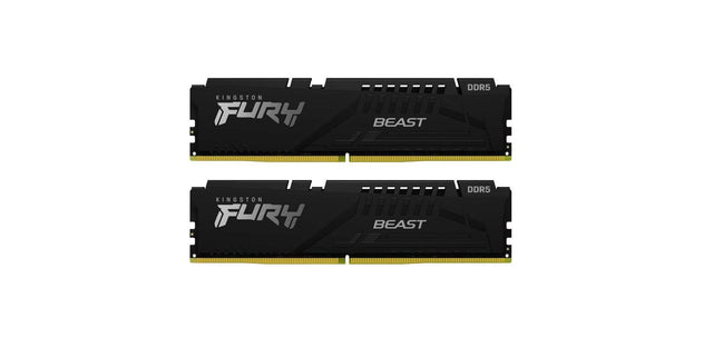 Memorie RAM Kingston, DIMM, DDR5, 64GB, 5600MHz, CL36, 1.35V, FURY Beast Black, Kit of 2