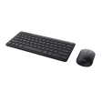 Trust Kit Wireless keyboard+mouse Lyra, mouse optic, rezolutie maxima 1200 DPI, conectivitate wireless, intefata USB-C, USB-A, negru
