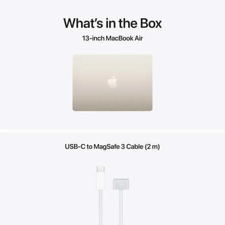 MacBook Air 13.6" Retina/Apple M5 (CPU 10-core, GPU 10-core, NeuralEngine16-core)/24GB/1TB - Starlight - INT KB (No Adapter) - 2026