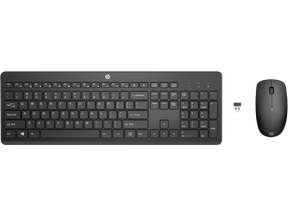 HP 235 Wireless Mouse and Keyboard Combo, Culoare: Negru, Dimensiuni: 44 x 14,62 x 2,76 mm (tastatură); 6,33 x 11,5 x 3,62 cm (mouse), Greutate: 0,5 kg (tastatură); 0,06 kg (mouse), Garantie 1 an