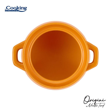 OALA CERAMICA CU CAPAC, 14.5x16 CM, 3 L, NICOLAI TAND, ORIGINI, COOKING BY HEINNER