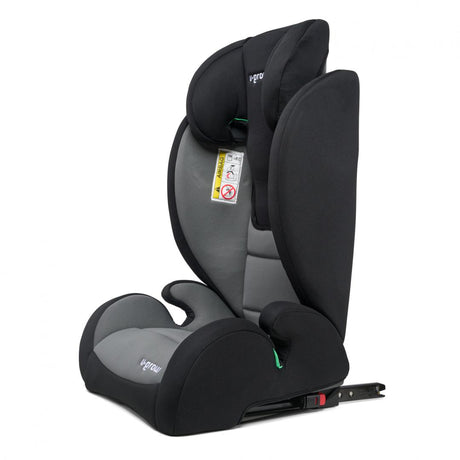 Scaun auto i-Size 100-150 cm , omologare  R129,cu isofix , gri/negru, U-Grow