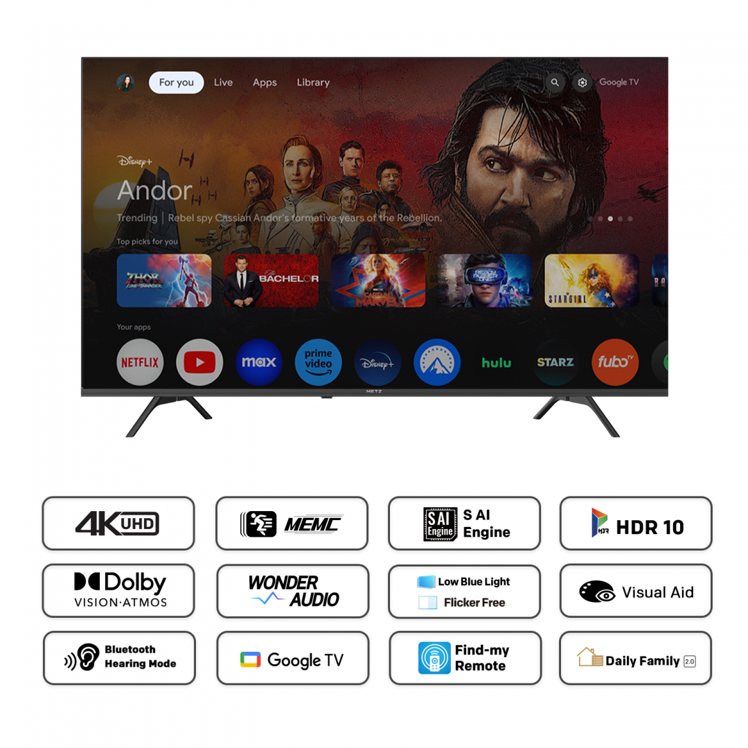 LED TV 4K 50"(125cm) METZ 50MUF7000Z