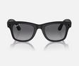 Ray-Ban Meta Wayfarer AI Glasses Matte Black/Polar Gradient Graphite (Large)