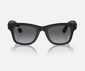 Ray-Ban Meta Wayfarer AI Glasses Matte Black/Polar Gradient Graphite (Large)
