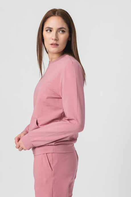 BLUZA COTON CASUAL FEMEI PINK-L