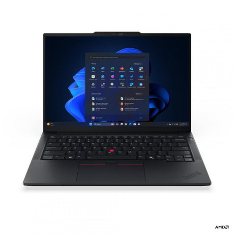 Laptop ThinkPad E14 Gen 7 (AMD); 14" WUXGA (1920x1200) IPS 300nits Anti- glare, 45% NTSC, 60Hz; AMD Ryzen™ 7 250 (8C / 16T, 3.3 / 5.1GHz, 8MB L2 / 16MB L3); Video Integrated AMD Radeon™ 780M Graphics; RAM 1x 16GB SO- DIMM DDR5-5600; 512GB SSD M.2 2242 PCIe® 4.0x4 NVMe® Opal 2.0, Optical: no ODD; No