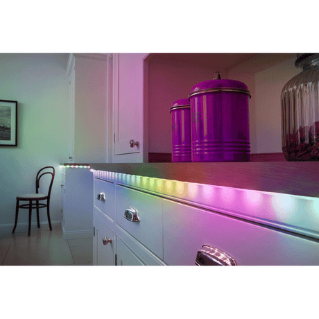 Kit Banda LED RGB Osram FLEX cu Telecomanda, 14W, 220-240V, 1300 lm, lumina alba si color (3000K), dimabila, IP20, 5 metri