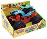 MASINUTA CU LUMINI, SUNETE SI FRICTIUNE, SCARA 1/24, 19CM, ALBASTRU