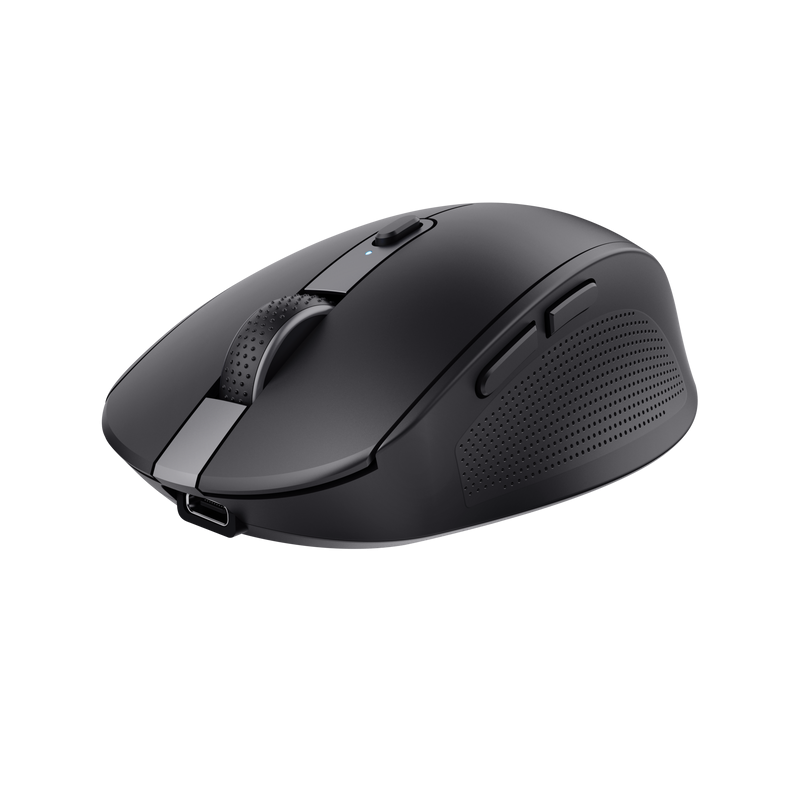Mouse Trust Ozaa compact, rezolutie maxima 3200 DPI, interfata USB-A, USB-C, negru